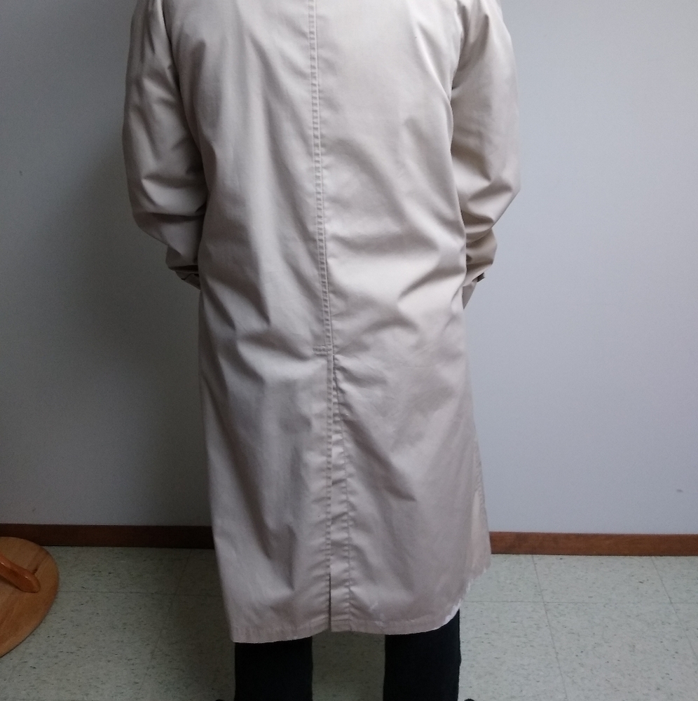 Trench Coat Men's London Fog Size 42 Long Classic - Picture 7 of 15